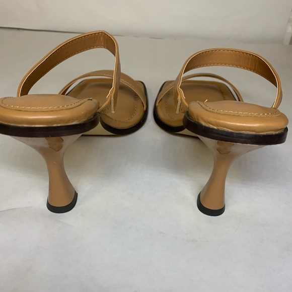 New Bamboo caramel High Heel Slide Sandals Size:10 - Picture 3 of 4